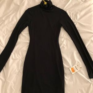 Zara black turtle neck dress